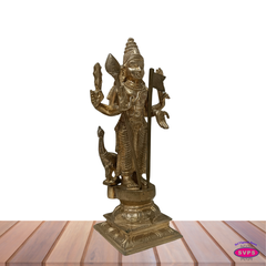 Panchalogham Lord Murugan Idol – 10 Inch Subramanya Swamy Statue