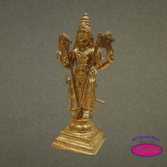 Sri Subramanya Swamy Panchaloha Idol 12 Inches – Murugan with Peacock Vahanam