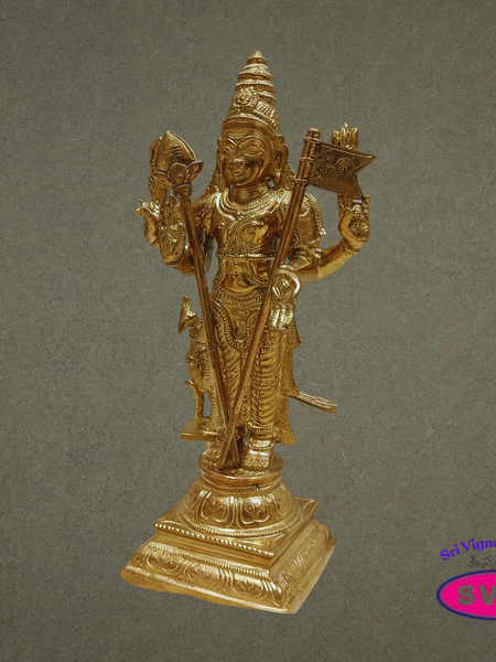 Sri Subramanya Swamy Panchaloha Idol 12 Inches – Murugan with Peacock Vahanam