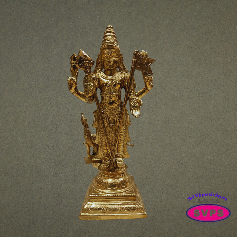 Sri Subramanya Swamy Panchaloha Idol 12 Inches – Murugan with Peacock Vahanam