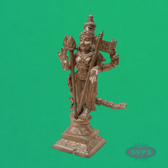 Handmade Panchalogam Murugar / Kumarar Karthikeyar Statue - 6.5 Inches