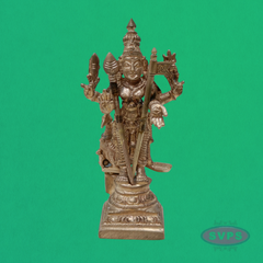Handmade Panchalogam Murugar / Kumarar Karthikeyar Statue - 4 Inches