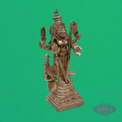 Handmade Panchalogam Murugar / Kumarar Karthikeyar Statue - 4 Inches