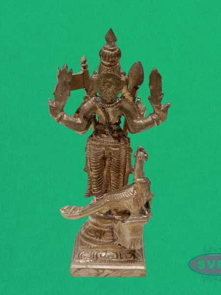 Handmade Panchalogam Murugar / Kumarar Karthikeyar Statue - 4 Inches