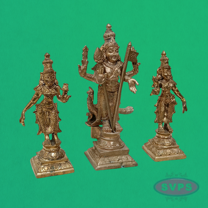 Panchalogam Murugan Valli Deivanai Handmade