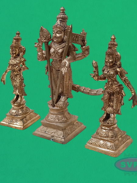 Panchalogam Murugan Valli Deivanai Handmade