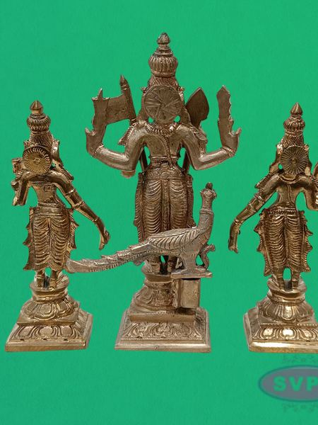 Panchalogam Murugan Valli Deivanai Handmade