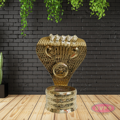 Brass Nagabharanam Statue | Multi Head Cobra Idol | Temple Decor