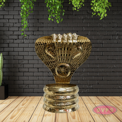 Nagabharanam Brass Idol for Home Temple | Spiritual Decor Piece