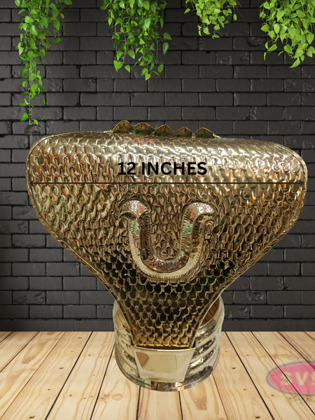 Nagabharanam Brass Idol for Home Temple | Spiritual Decor Piece