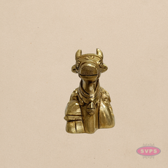 Handcrafted Brass Nandi Idol – Small Shiva Vahana Figurine
