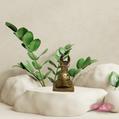 Small Brass Nandi Statue – Handcrafted Shiva Vahana Idol for Mandir Decor