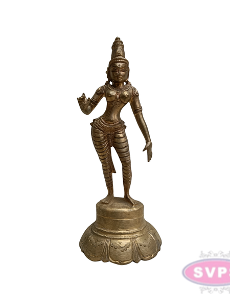 Antique Finish Panchalogham Shiva Nataraja & Sivakami Idol Set