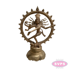 Antique Finish Panchalogham Shiva Nataraja & Sivakami Idol Set