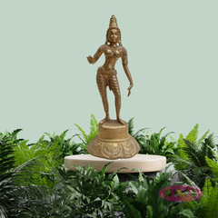 Handcrafted Panchalogham Sivakami Goddess Statue – 8 Inches