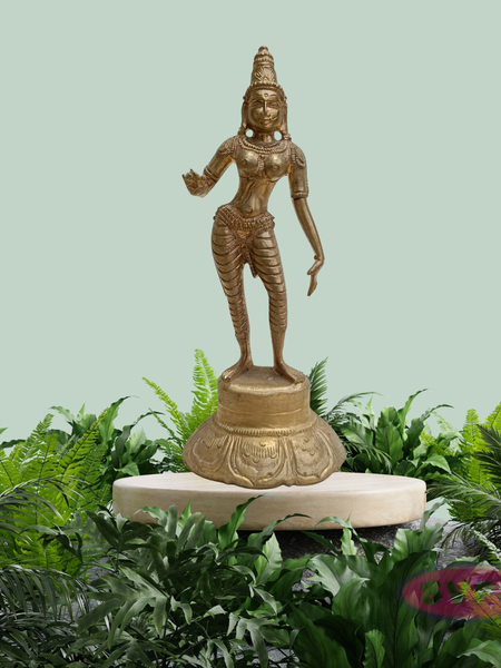 Handcrafted Panchalogham Sivakami Goddess Statue – 8 Inches