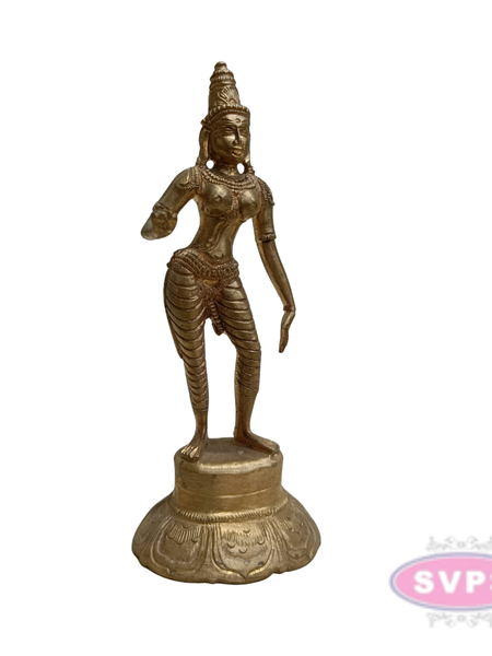 Handcrafted Panchalogham Sivakami Goddess Statue – 8 Inches