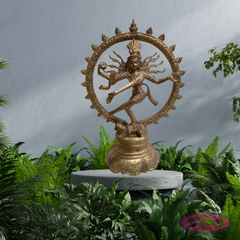 Antique Finish Panchaloha Natarajar Dancing Shiva Sculpture