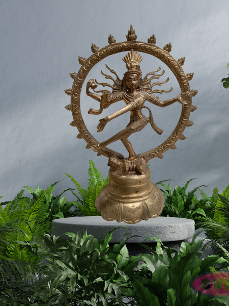Antique Finish Panchaloha Natarajar Dancing Shiva Sculpture