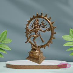Panchalogham Nataraja Idol – 10 Inch Traditional Shiva Statue
