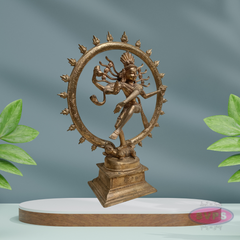 Panchalogham Nataraja Idol – 10 Inch Traditional Shiva Statue