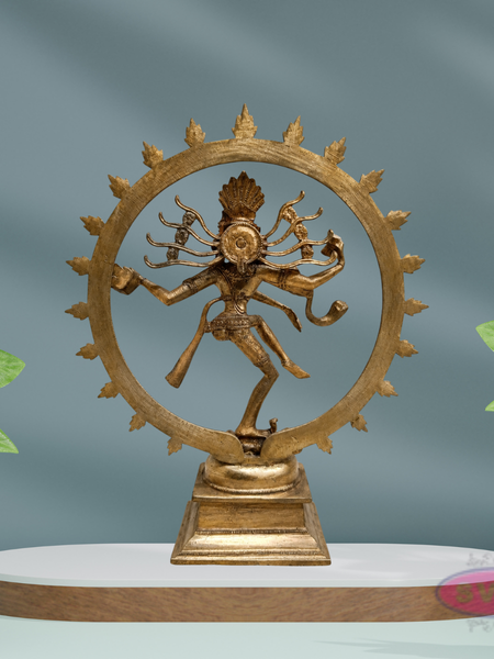Panchalogham Nataraja Idol – 10 Inch Traditional Shiva Statue