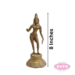 Handcrafted Panchalogham Sivakami Goddess Statue – 8 Inches