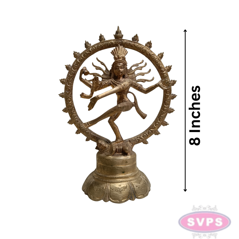Antique Finish Panchaloha Natarajar Dancing Shiva Sculpture