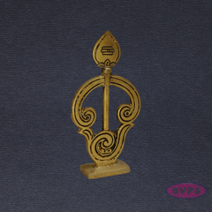 Brass Om Vel Idol Stand – Spiritual Decor for Home & Office