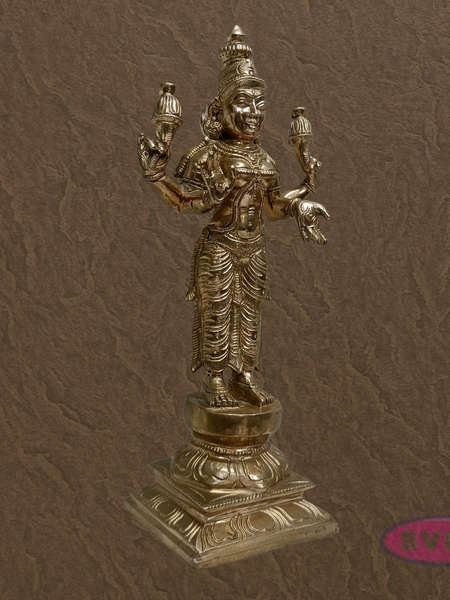 10 Inch Panchaloha Mahalakshmi Statue – Auspicious Gift Item