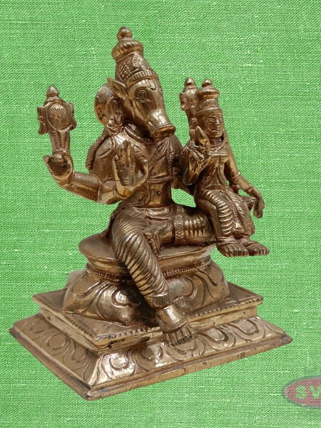Panchaloha Lakshmi Hayagriva Idol -4.5 Inches