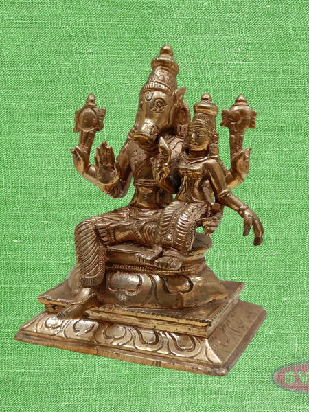 Panchaloha Lakshmi Hayagriva Idol -4.5 Inches