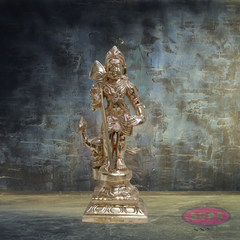 Panchaloha Murugan Swamy Idol with Vel & Mayil – Sacred Hindu God Statue for Home Temple