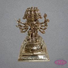 Panchaloha Panchamukhi Hanuman Idol (6 Inches) | Hindu God Statue for Home Temple, Pooja Room & Gifting