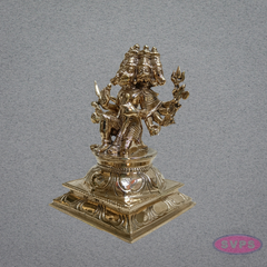 Panchaloha Panchamukhi Hanuman Idol (6 Inches) | Hindu God Statue for Home Temple, Pooja Room & Gifting