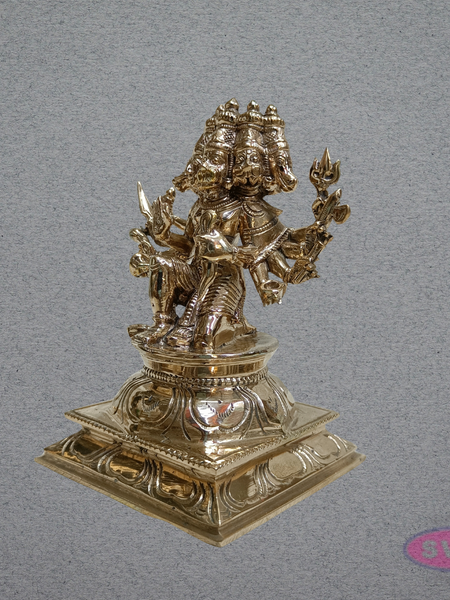 Panchaloha Panchamukhi Hanuman Idol (6 Inches) | Hindu God Statue for Home Temple, Pooja Room & Gifting
