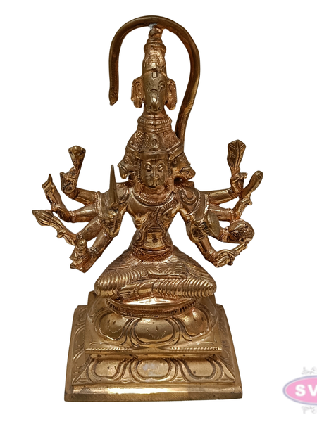Handcrafted Panchamukhi Hanuman Panchaloha  Statue