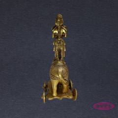 Pavai Vilakku with Elephant Base – Traditional Brass Lamp