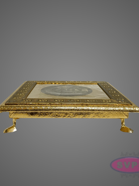 Decorative Peacock Design Pooja Manai – Premium Chowki for Home Temple