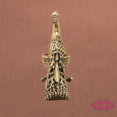 Decorative Brass Peacock Diya Holder for Pooja & Festivals
