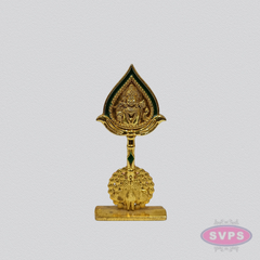 Murugan Vel Om with Peacock Gold Finish Car Dashboard Idol