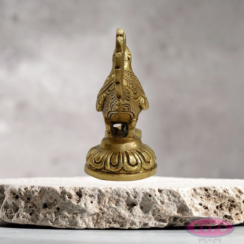Brass Peacock Deepam for Home Temple & Festive Decor