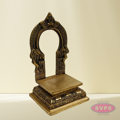 7 Inch Brass Thiruvachi (Prabhavali) for Puja | Decorative Arch for Idols