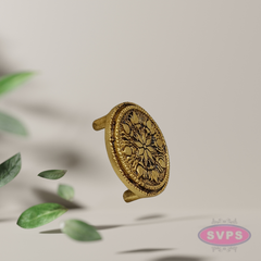 Mini Brass Round Peedam 2 Inch – Decorative Idol Stand