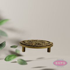 Brass Round Peedam 3 Inch – Compact Pooja Decor