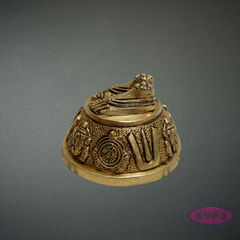 Brass Perumal Padam Idol | Divine Vishnu Thiruvadi for Home Temple Decor