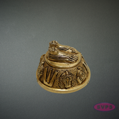Brass Perumal Padam Idol | Divine Vishnu Thiruvadi for Home Temple Decor