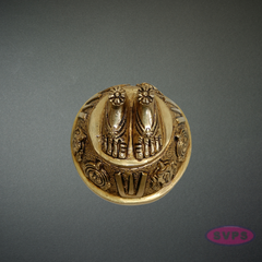Brass Perumal Padam Idol | Divine Vishnu Thiruvadi for Home Temple Decor