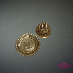 Brass Perumal Padam with Plate Set | Hindu Pooja Item | Home Temple Decor