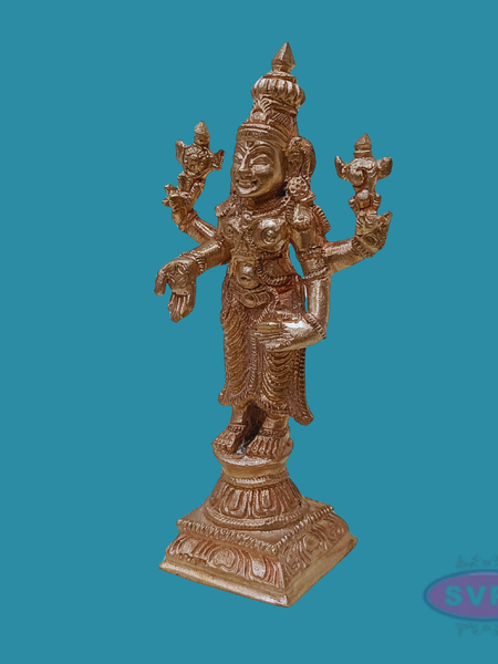 Handmade Panchalogam  Thirupathi Perumal Statue- 4 Inches